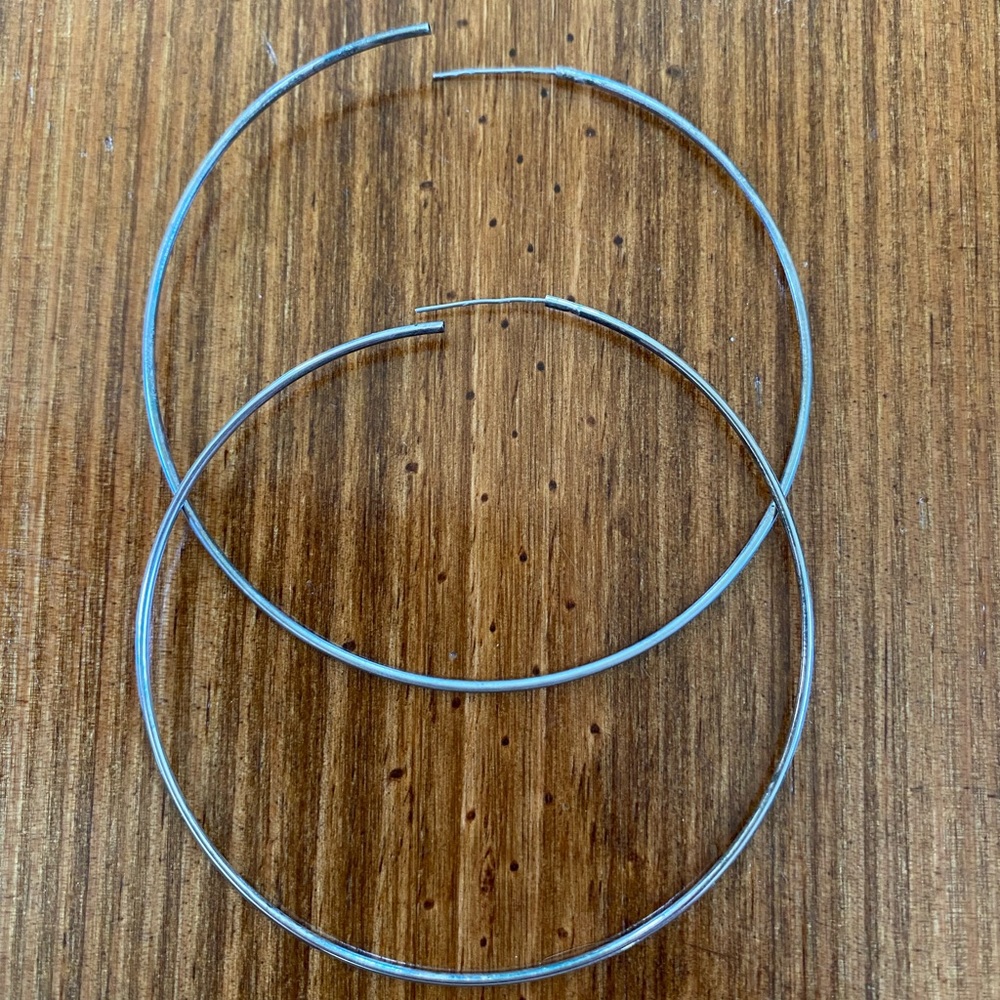 Sterling Silver Hoops (2.5 inches)